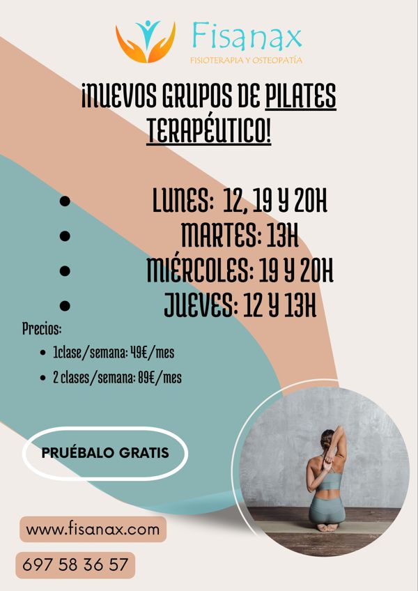 Nuevos grupos de pilates terapéutico